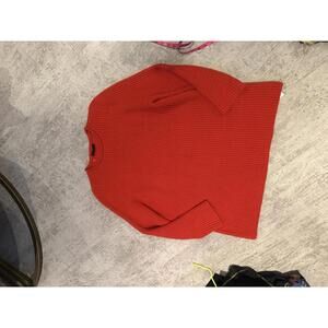 The Row Red Tabi Chunky 100% Cashmere Ribbed Sweater Medium